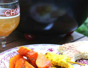 Brochettes de pastèque au barbecue