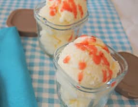 La crème glacée aux yaourts