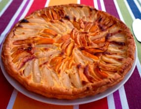 Tarte pêches et poires à ma façon