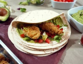 Tortillas de poulet croustillant