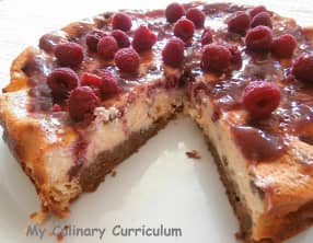 Cheesecake aux framboises