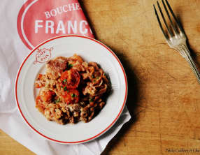 Andouillette sautée aux Tomates et aux Oignons