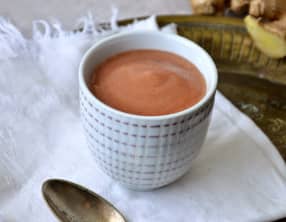 Soupe froide de Pêches au Gingembre