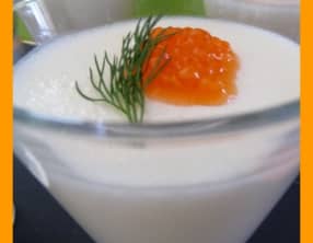 Panacotta aux oeufs de truite