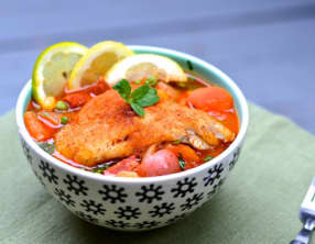 Gibelotte de poisson à l’espagnole