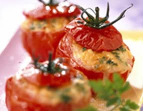 Tomates farcies aux épinards et au chèvre