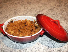 Petites cocottes de Crumble aux Pommes