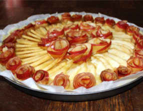 Tarte aux pommes "Bouquet de roses"