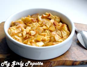 Pain perdu aux pommes et à la crème de salidou