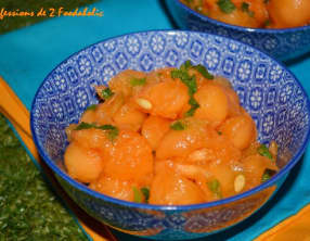 Salade fraîche au melon et à la menthe