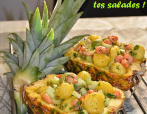 Salade exotique à l'ananas et sa vinaigrette