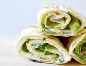 Wraps végétariens entièrement maison