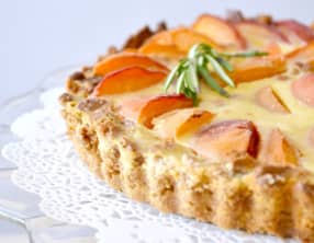 Tarte aux abricots façon cheesecake