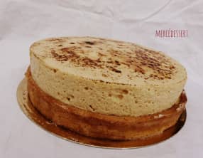 Tarte mandarine et crème chiboust caramelisée à la cannelle