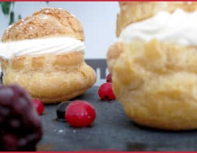 Choux au citron et fruits rouges