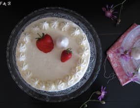 Vacherin glacé vanille fraise