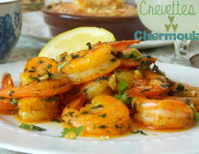 Crevettes a la chermoula