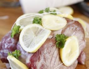 Rôti de veau caraméliser au citron