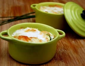 Gratin de ravioles et courgettes