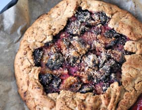 Tarte rustique aux prunes