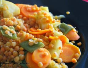 Lentilles corail et sa poêlée de légumes