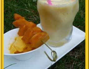 Dessert glacé à la mangue