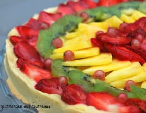 Tarte aux fruits et au chocolat blanc