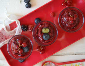 Sorbet express aux fruits rouges