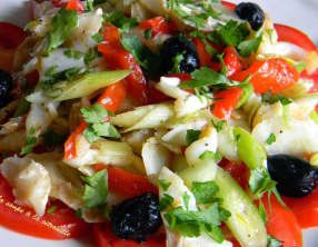 Salade catalane à la morue