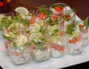 Verrine fraîcheur aux herbes