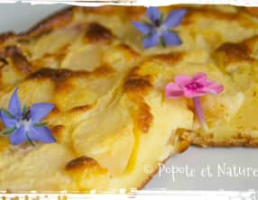 Clafoutis aux nectarines blanches
