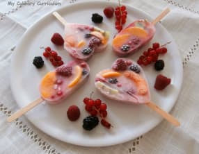 Glaces au sirop de citron et aux fruits