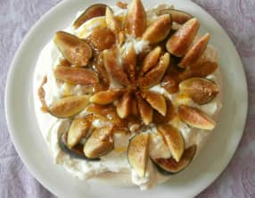 Pavlova aux figues