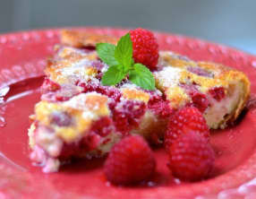 Clafoutis aux framboises