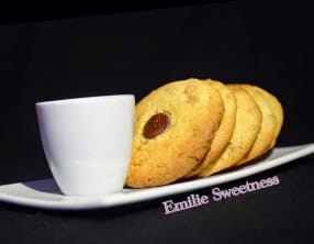 cookies caramel coeur chocolat