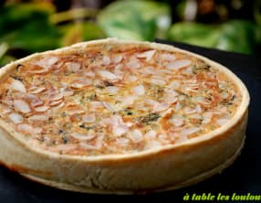 Tarte moelleuse courgettes amandes