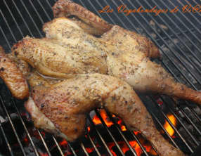 Poulet en crapaudine au barbecue