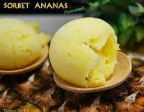 Sorbet ananas homemade