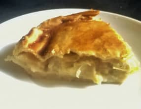 Tourte au cabillaud et poireaux