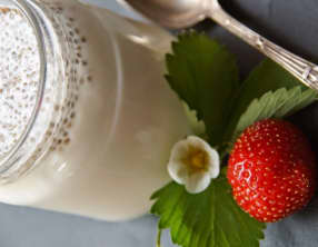 Yaourts maison au bifidus-Lcasei et graines de chia