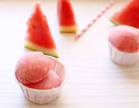 Sorbet pastèque pêche