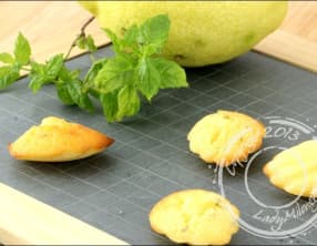 Madeleines au citron et menthe