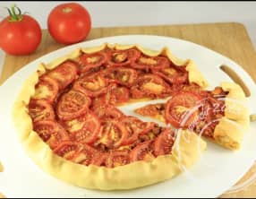 Tarte au thon, tomates et moutarde