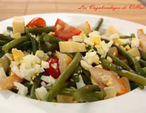 Salade de haricots verts et haddock