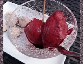 Glace à la mûre