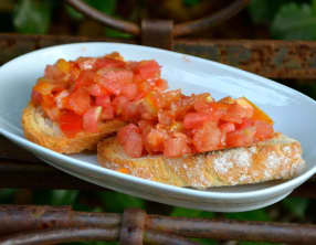 Pan con tomate