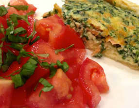 Quiche au saumon et épinards