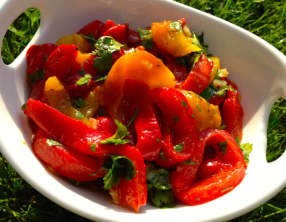 Duo de poivrons marinés