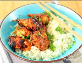 Poulet sauté au wok et au miel