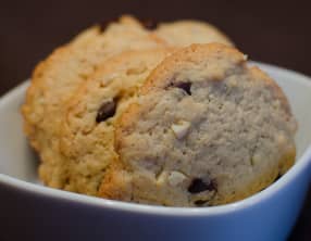 Cookies aux amandes et aux pépites de chocolat